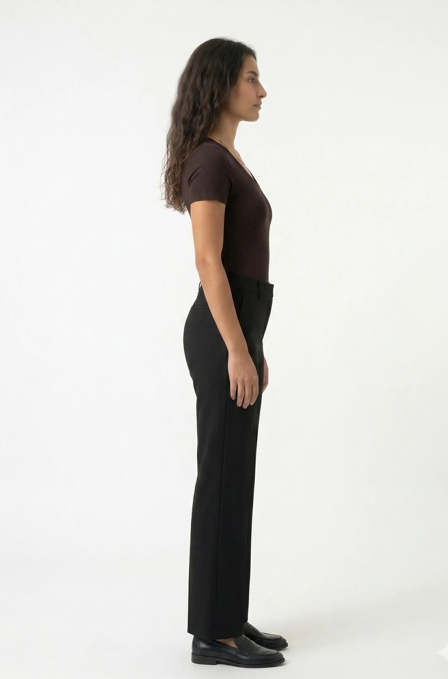 Basic V Yaka Kısa Kollu Bluz 3