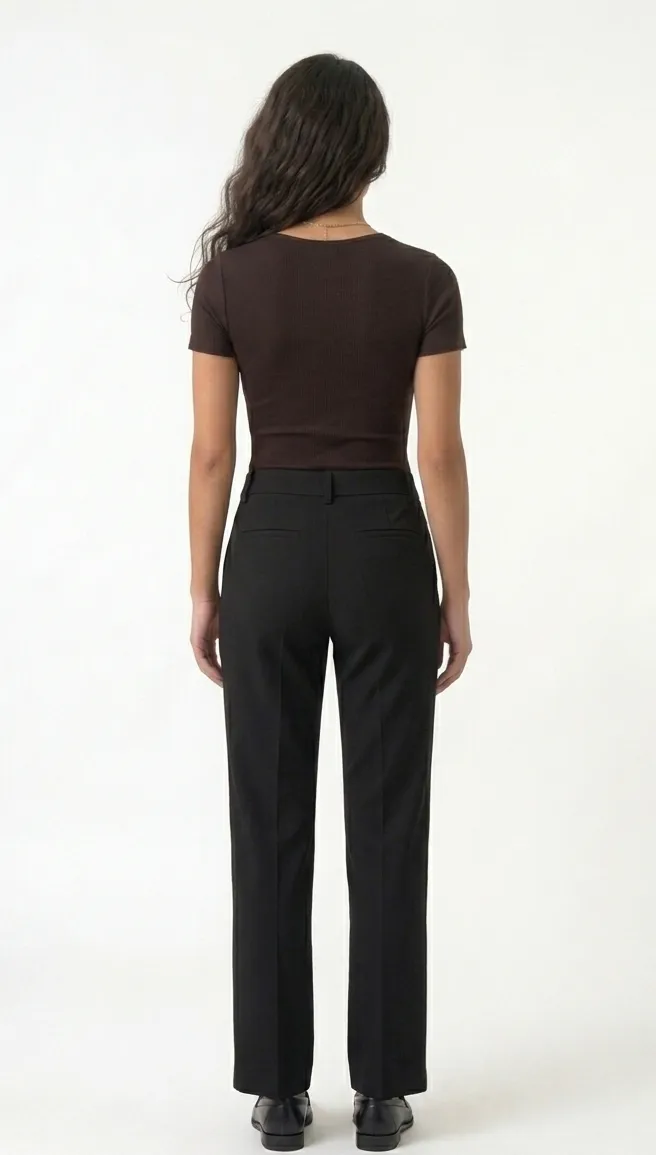 Basic V Yaka Kısa Kollu Bluz 2