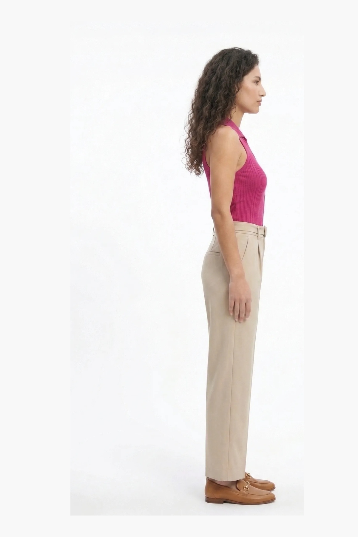 Düğmeli Polo Yaka Triko Bluz 7